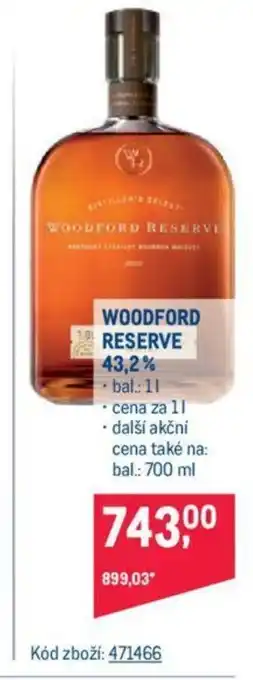 Makro WOODFORD RESERVE 43.2% nabídka