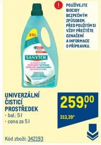 Makro UNIVERZÁLNÍ ČISTICÍ PROSTŘEDEK nabídka