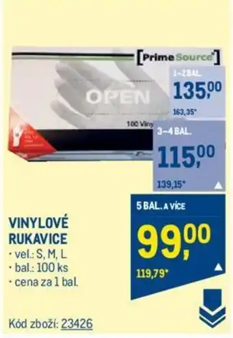 Makro VINYLOVÉ RUKAVICE nabídka