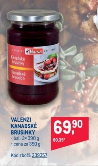 Makro VALENZI KANADSKÉ BRUSINKY nabídka