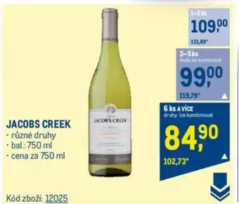 Makro JACOBS CREEK nabídka