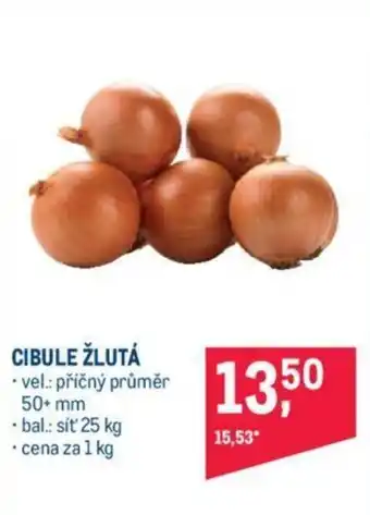 Makro CIBULE ŽLUTÁ nabídka
