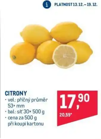 Makro CITRONY nabídka