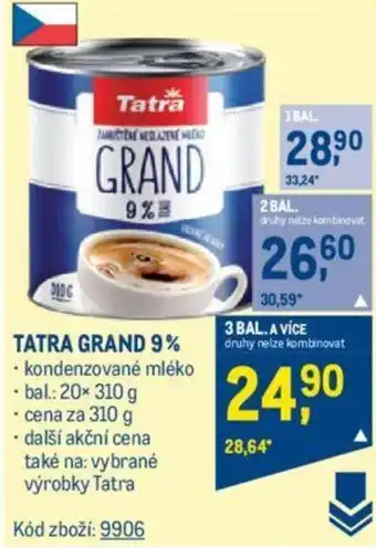 Makro TATRA GRAND 9% nabídka