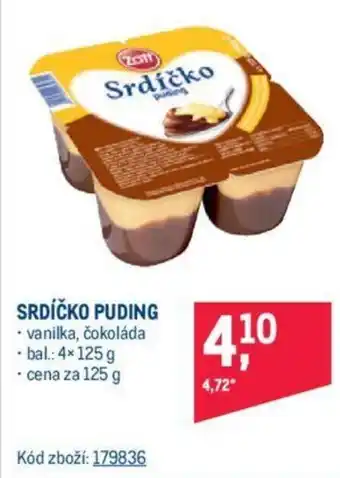 Makro SRDÍČKO PUDING nabídka