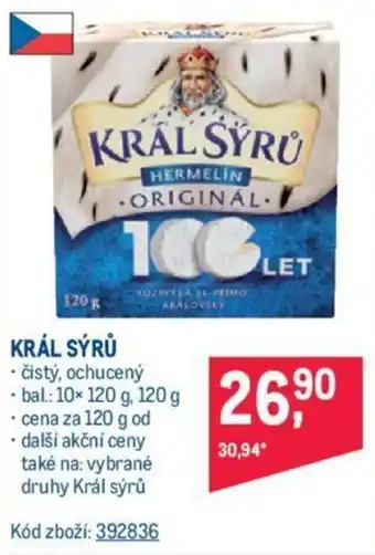 Makro KRÁL SÝRŮ nabídka