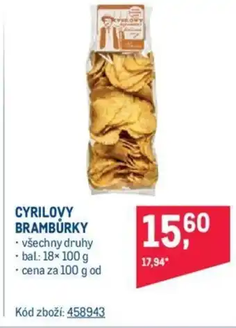 Makro CYRILOVY BRAMBŮRKY nabídka