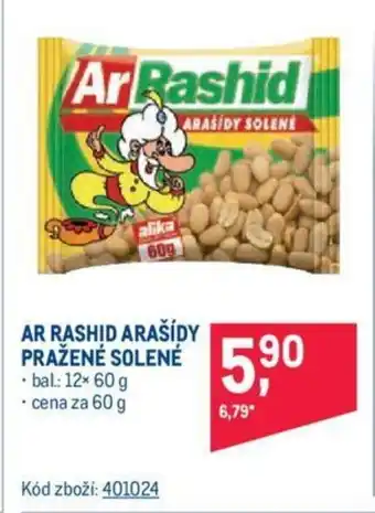 Makro AR RASHID ARAŠÍDY PRAŽENÉ SOLENÉ nabídka