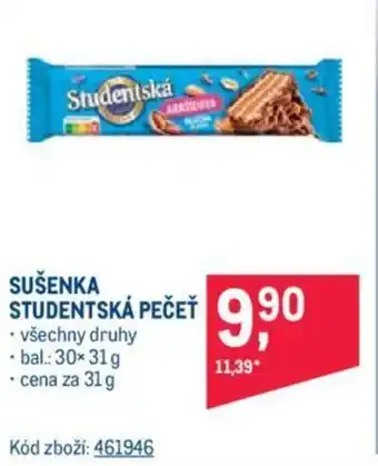 Makro SUŠENKA STUDENTSKÁ PEČEŤ nabídka