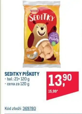 Makro SEDITKY PIŠKOTY nabídka
