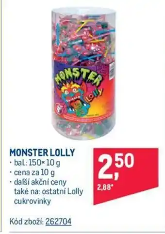 Makro MONSTER LOLLY nabídka
