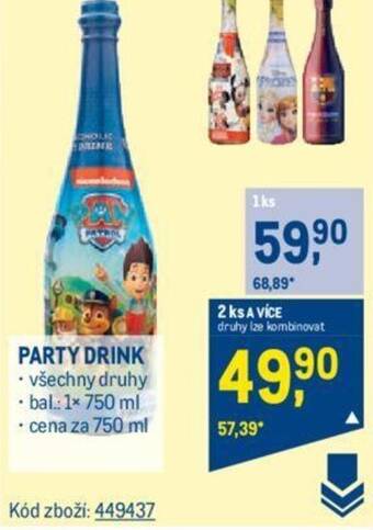 Makro PARTY DRINK nabídka