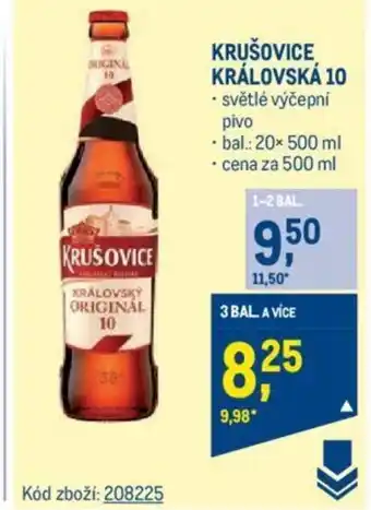 Makro KRUŠOVICE KRÁLOVSKÁ 10 nabídka