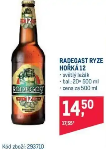 Makro RADEGAST RYZE HOŘKÁ 12 nabídka