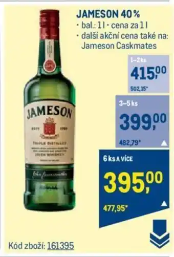 Makro JAMESON 40% nabídka