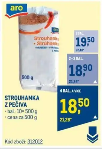 Makro STROUHANKA Z PEČIVA nabídka