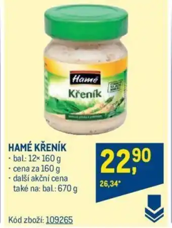 Makro HAMÉ KŘENÍK nabídka