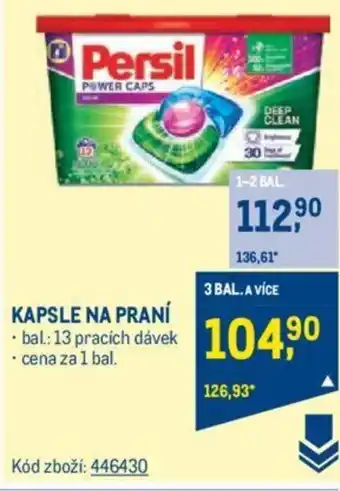 Makro KAPSLE NA PRANÍ nabídka