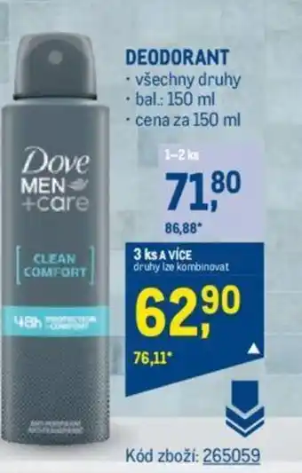 Makro DEODORANT nabídka