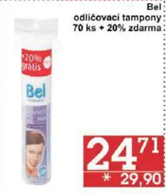 Jip Bel odličovací tampony 70 ks + 20% zdarma nabídka