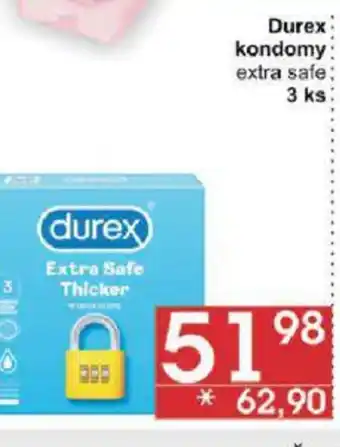 Jip Durex kondomy extra safe 3 ks nabídka