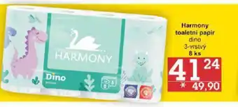 Jip Harmony toaletní papir dino 3-vrstvý 8 ks nabídka