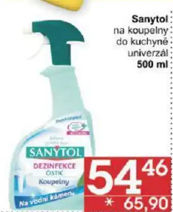 Sanytol na koupelny do kuchyně univerzál 500 ml