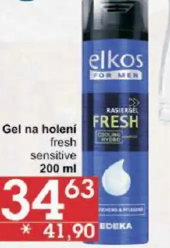 Gel na holení fresh sensitive 200 ml