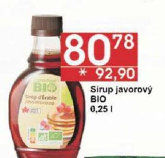 Jip Sirup javorový BIO 0.25 l. nabídka