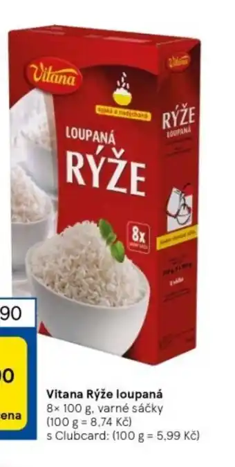 Tesco Vitana Rýže loupaná 8x 100 g nabídka