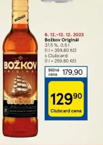 Tesco BOŽKOV ORIGINAL 37.5% 0.5 l. nabídka