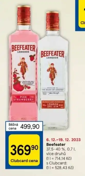 Tesco BEEFEATER 0.7 l. nabídka