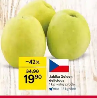 Tesco Jablka Golden delicious nabídka