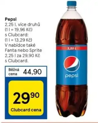 Tesco Pepsi 2,25 l. nabídka