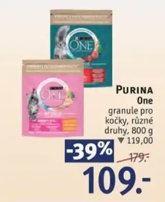 Rossmann PURINA One granule pro kočky nabídka