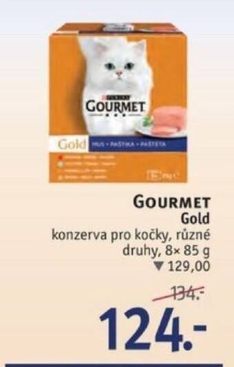 Rossmann GOURMET Gold konzerva pro kočky nabídka