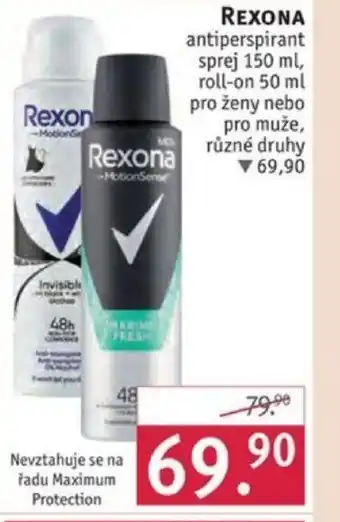 Rossmann REXONA nabídka