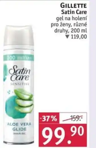 Rossmann GILLETTE Satin Care nabídka