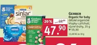 Rossmann GERBER Organic for baby nabídka