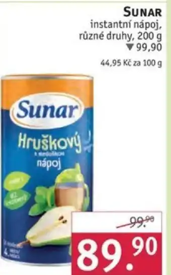 Rossmann SUNAR instantní nápoj, různé druhy, 200 g nabídka