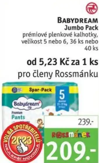 Rossmann BABYDREAM Jumbo Pack nabídka