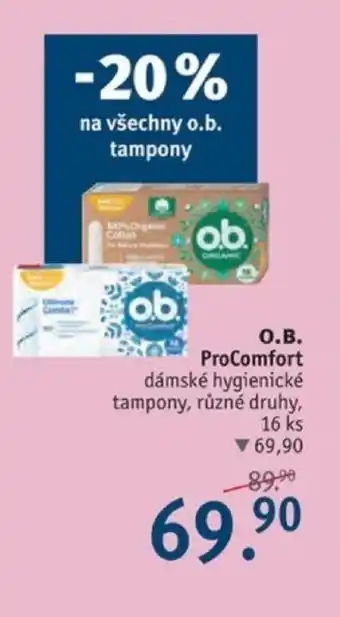 Rossmann O.B. ProComfort nabídka