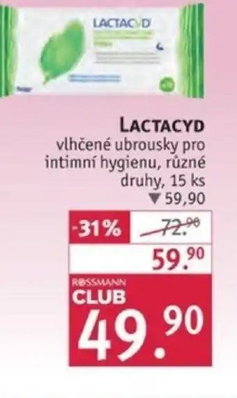 Rossmann LACTACYD nabídka
