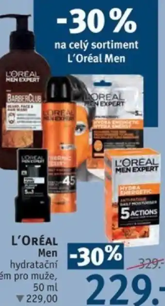 Rossmann L'ORÉAL Men nabídka