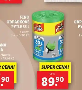 Lidl Fino odpadkové pytle 35l nabídka