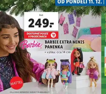 Lidl Barbie extra minis panenka nabídka