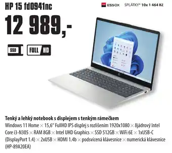 COMFOR HP 15 fd0941nc nabídka