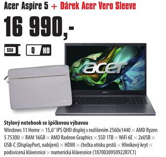 COMFOR Acer Aspire 5+ Dárek Acer Vero Sleeve nabídka