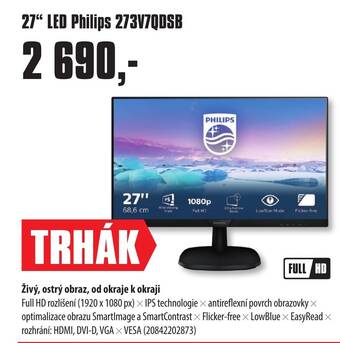 COMFOR 27" LED Philips 273V7QDSB nabídka