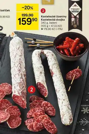 Tesco Kostelecké uzeniny kostelecká dvojka 340 g nabídka